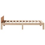 vidaXL Cadru de pat fără saltea, 90x200 cm, lemn masiv pin