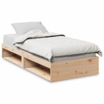 vidaXL Pat de zi fără saltea, 90x190 cm, lemn masiv de pin