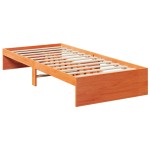 vidaXL Pat de zi fără saltea, maro ceruit, 90x190 cm, lemn masiv pin vidaXL Pat de zi fără saltea, maro ceruit, 90x190 cm, lemn masiv pin