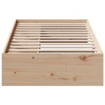 vidaXL Pat de zi fără saltea 75x190 cm din lemn masiv de pin
