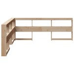 vidaXL Bibliotecă tăblie în formă de L, 200 cm, lemn masiv de pin vidaXL Bibliotecă tăblie în formă de L, 200 cm, lemn masiv de pin