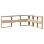 vidaXL Bibliotecă tăblie în formă de L, 160 cm, lemn masiv de pin vidaXL Bibliotecă tăblie în formă de L, 160 cm, lemn masiv de pin