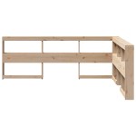 vidaXL Bibliotecă tăblie în formă de L, 160 cm, lemn masiv de pin vidaXL Bibliotecă tăblie în formă de L, 160 cm, lemn masiv de pin
