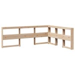 vidaXL Bibliotecă tăblie în formă de L, 150 cm, lemn masiv de pin vidaXL Bibliotecă tăblie în formă de L, 150 cm, lemn masiv de pin