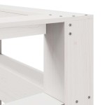 vidaXL Bibliotecă tăblie în formă de L, alb, 140 cm, lemn masiv de pin vidaXL Bibliotecă tăblie în formă de L, alb, 140 cm, lemn masiv de pin