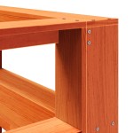 vidaXL Bibliotecă tăblie în formă de L, ceară maro, lemn masiv de pin vidaXL Bibliotecă tăblie în formă de L, ceară maro, lemn masiv de pin