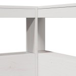 vidaXL Bibliotecă tăblie în formă de L, alb, 90 cm, lemn masiv de pin vidaXL Bibliotecă tăblie în formă de L, alb, 90 cm, lemn masiv de pin
