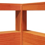 vidaXL Bibliotecă tăblie în formă de L ceară maro lemn masiv de pin