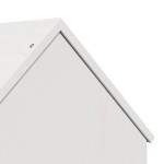 vidaXL Casă pentru pisici albă 41x50x50 cm lemn masiv de pin vidaXL Casă pentru pisici albă 41x50x50 cm lemn masiv de pin