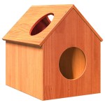 vidaXL Ceară pentru Casă pisici maro 41x50x50 cm Lemn masiv de pin vidaXL Ceară pentru Casă pisici maro 41x50x50 cm Lemn masiv de pin