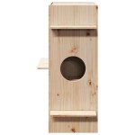 vidaXL Casă pentru pisici 43x43x90 cm din lemn masiv de pin vidaXL Casă pentru pisici 43x43x90 cm din lemn masiv de pin