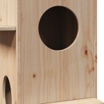 vidaXL Casă pentru pisici 43x43x90 cm din lemn masiv de pin vidaXL Casă pentru pisici 43x43x90 cm din lemn masiv de pin