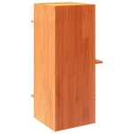 vidaXL Ceară pentru Casă pisici maro 43x43x90 cm Lemn masiv de pin