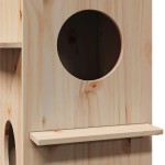 vidaXL Casă pentru pisici 43x43x60 cm din lemn masiv de pin