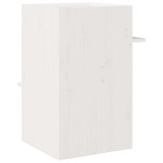 vidaXL Casă pentru pisici albă 43x43x60 cm din lemn masiv de pin vidaXL Casă pentru pisici albă 43x43x60 cm din lemn masiv de pin