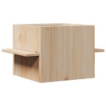vidaXL Casă pentru pisici 51x35x30 cm din lemn masiv de pin vidaXL Casă pentru pisici 51x35x30 cm din lemn masiv de pin