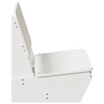 vidaXL Scaun de grădină, alb, 60x64x70,5 cm, lemn masiv de pin