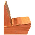 vidaXL Scaune grădină 2 buc maro ceară 60x64x70,5 cm lemn masiv de pin vidaXL Scaune grădină 2 buc maro ceară 60x64x70,5 cm lemn masiv de pin