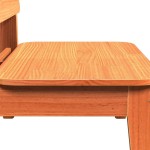 vidaXL Scaun de grădină, maro ceruit,60x52,5x72 cm, lemn masiv de pin