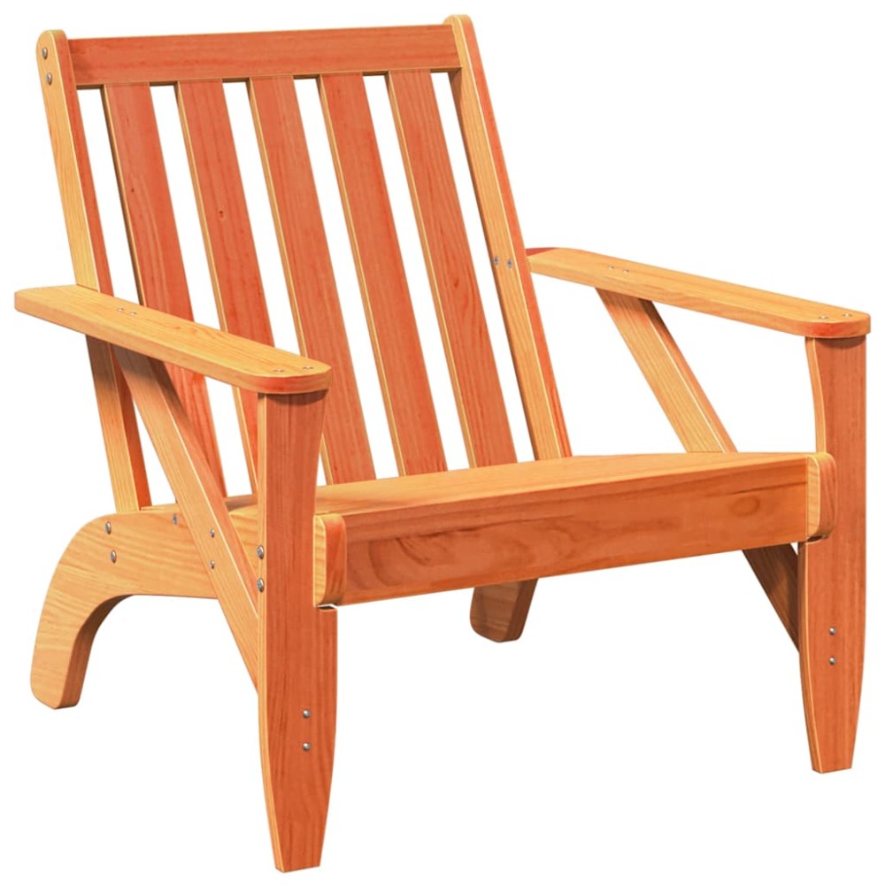 vidaXL Scaun Adirondack de grădină Vax brúnt Lemn masiv de pin