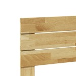 vidaXL Tăblie de pat 80 cm din lemn masiv de stejar