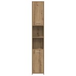 vidaXL Dulap de baie, Stejar artizanal, 30x30x183,5 cm, PAL