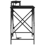 vidaXL Birou Stejar negru 100 x 50 x 86.5 cm Lemn compozit