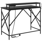 vidaXL Birou Stejar negru 100 x 50 x 86.5 cm Lemn compozit