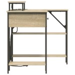 vidaXL Birou cu sertar Stejar sonoma 120 x 79 x 86.5 cm Lemn compozit