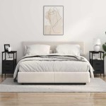 vidaXL Noptiere 2 pcs Stejar negru 30 x 48 x 61 cm Lemn compozit