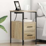 vidaXL Dulap de noapte Stejar sonoma 30 x 48 x 61 cm Lemn compozit vidaXL Dulap de noapte Stejar sonoma 30 x 48 x 61 cm Lemn compozit