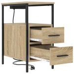 vidaXL Dulap de noapte Stejar sonoma 30 x 48 x 61 cm Lemn compozit vidaXL Dulap de noapte Stejar sonoma 30 x 48 x 61 cm Lemn compozit