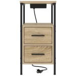 vidaXL Dulap de noapte Stejar sonoma 30 x 48 x 61 cm Lemn compozit vidaXL Dulap de noapte Stejar sonoma 30 x 48 x 61 cm Lemn compozit