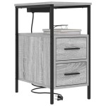 vidaXL Dulap de noapte sonoma gri 30 x 48 x 61 cm Lemn compozit vidaXL Dulap de noapte sonoma gri 30 x 48 x 61 cm Lemn compozit