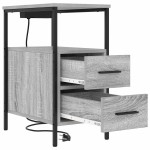 vidaXL Dulap de noapte sonoma gri 30 x 48 x 61 cm Lemn compozit vidaXL Dulap de noapte sonoma gri 30 x 48 x 61 cm Lemn compozit