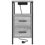 vidaXL Dulap de noapte sonoma gri 30 x 48 x 61 cm Lemn compozit vidaXL Dulap de noapte sonoma gri 30 x 48 x 61 cm Lemn compozit