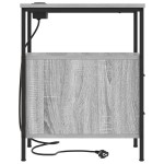 vidaXL Dulap de noapte sonoma gri 30 x 48 x 61 cm Lemn compozit vidaXL Dulap de noapte sonoma gri 30 x 48 x 61 cm Lemn compozit