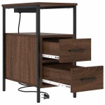 vidaXL Dulap de noapte Stejar brun 30 x 48 x 61 cm Lemn compozit vidaXL Dulap de noapte Stejar brun 30 x 48 x 61 cm Lemn compozit