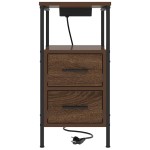 vidaXL Dulap de noapte Stejar brun 30 x 48 x 61 cm Lemn compozit vidaXL Dulap de noapte Stejar brun 30 x 48 x 61 cm Lemn compozit