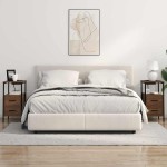 vidaXL Noptiere 2 pcs Stejar brun 30 x 48 x 61 cm Lemn compozit