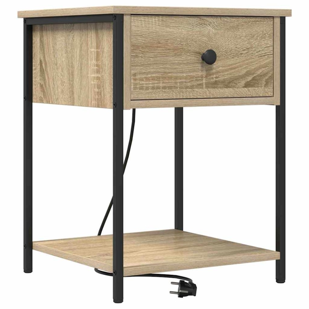 vidaXL Dulap de noapte Stejar sonoma 42 x 41 x 56 cm Lemn compozit