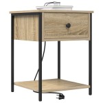 vidaXL Dulap de noapte Stejar sonoma 42 x 41 x 56 cm Lemn compozit vidaXL Dulap de noapte Stejar sonoma 42 x 41 x 56 cm Lemn compozit