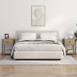vidaXL Dulap de noapte Stejar sonoma 42 x 41 x 56 cm Lemn compozit vidaXL Dulap de noapte Stejar sonoma 42 x 41 x 56 cm Lemn compozit