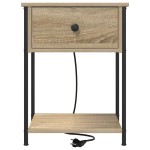 vidaXL Dulap de noapte Stejar sonoma 42 x 41 x 56 cm Lemn compozit vidaXL Dulap de noapte Stejar sonoma 42 x 41 x 56 cm Lemn compozit