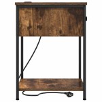 vidaXL Dulap de noapte Stejar afumat 42 x 41 x 56 cm Lemn compozit vidaXL Dulap de noapte Stejar afumat 42 x 41 x 56 cm Lemn compozit