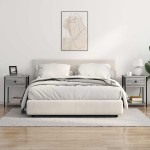 vidaXL Dulap de noapte sonoma gri 42 x 41 x 56 cm Lemn compozit vidaXL Dulap de noapte sonoma gri 42 x 41 x 56 cm Lemn compozit