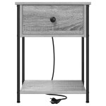 vidaXL Dulap de noapte sonoma gri 42 x 41 x 56 cm Lemn compozit vidaXL Dulap de noapte sonoma gri 42 x 41 x 56 cm Lemn compozit