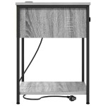 vidaXL Dulap de noapte sonoma gri 42 x 41 x 56 cm Lemn compozit vidaXL Dulap de noapte sonoma gri 42 x 41 x 56 cm Lemn compozit