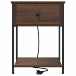 vidaXL Dulap de noapte Stejar brun 42 x 41 x 56 cm Lemn compozit vidaXL Dulap de noapte Stejar brun 42 x 41 x 56 cm Lemn compozit