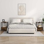 vidaXL Dulap de noapte Stejar fumuriu 42 x 41 x 56 cm Lemn compozit